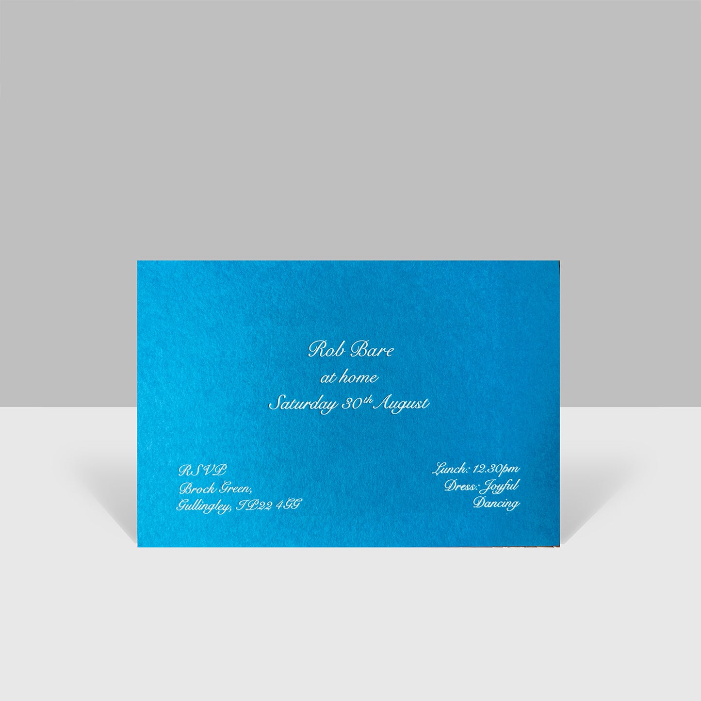 Coloured Square Invitation with Matching Envelopes