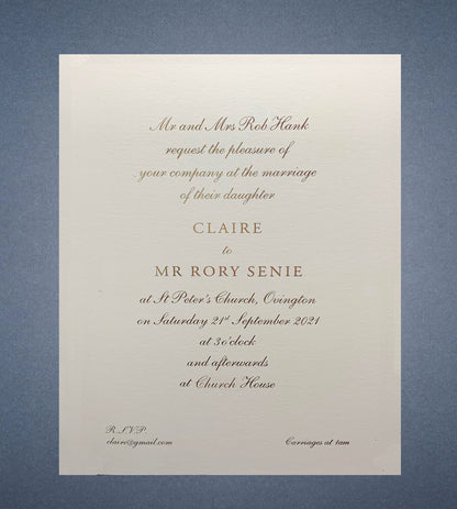Traditional Invitations with Matching Envelopes