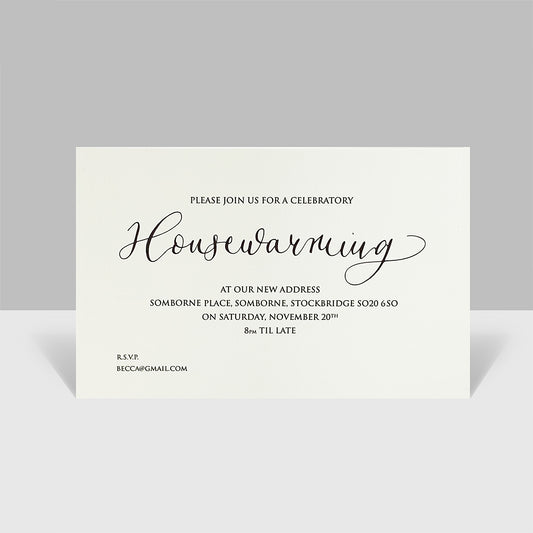 Housewarming Invitations with Matching Envelopes