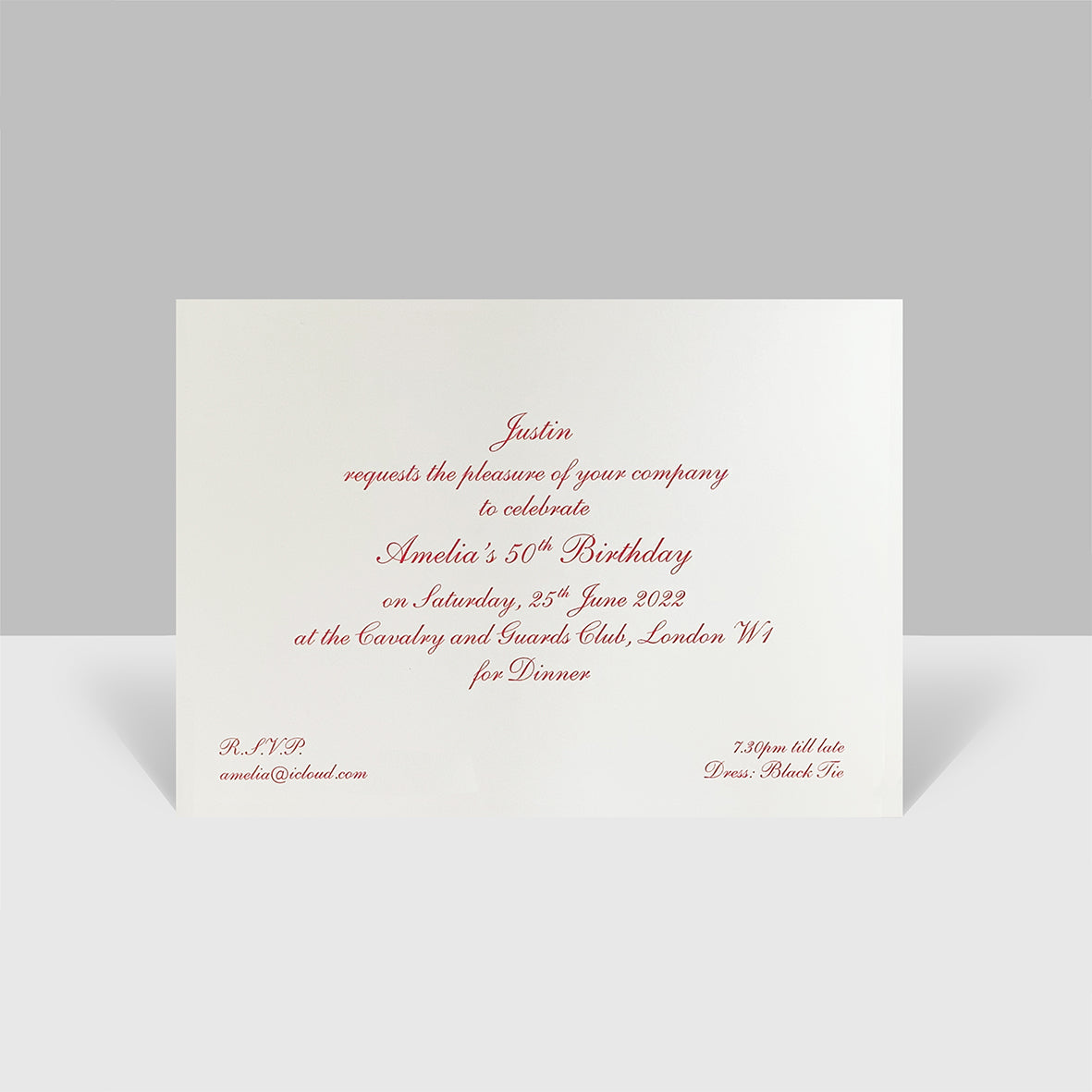 Events Invitation with Envelopes