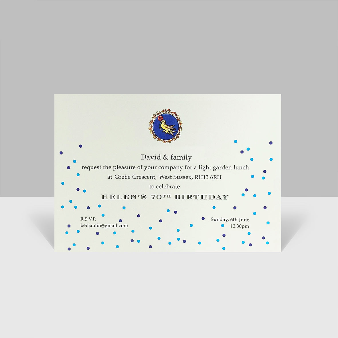 Events Invitation with Envelopes