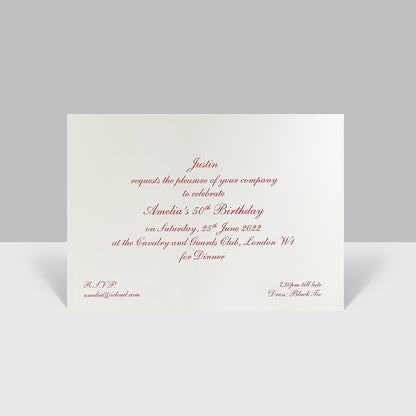 Birthday Invitations with Matching Envelopes