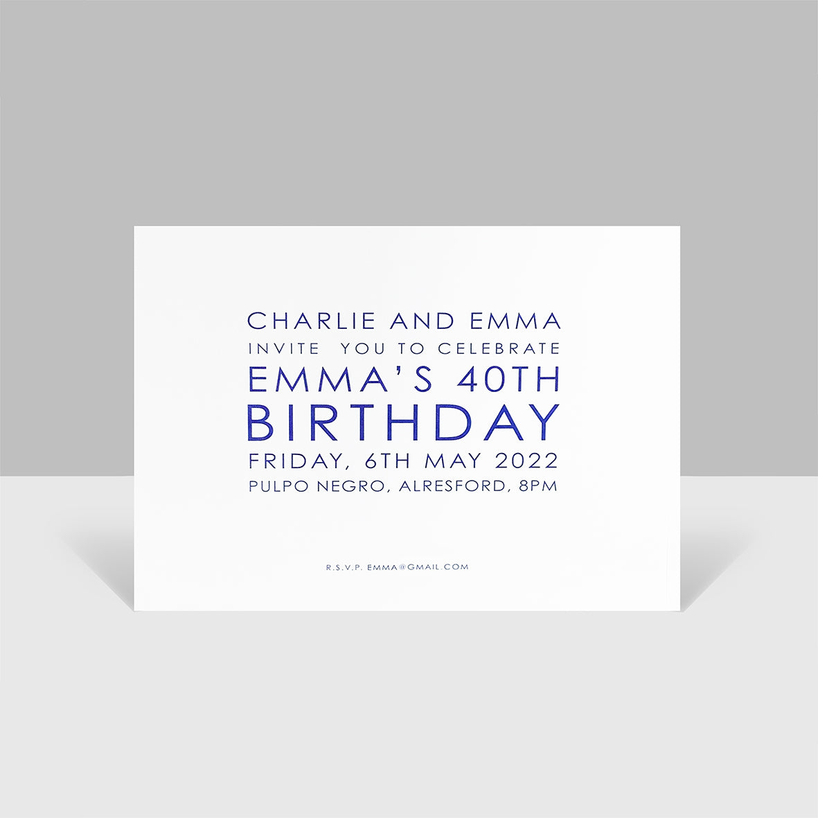 Birthday Invitations with Matching Envelopes