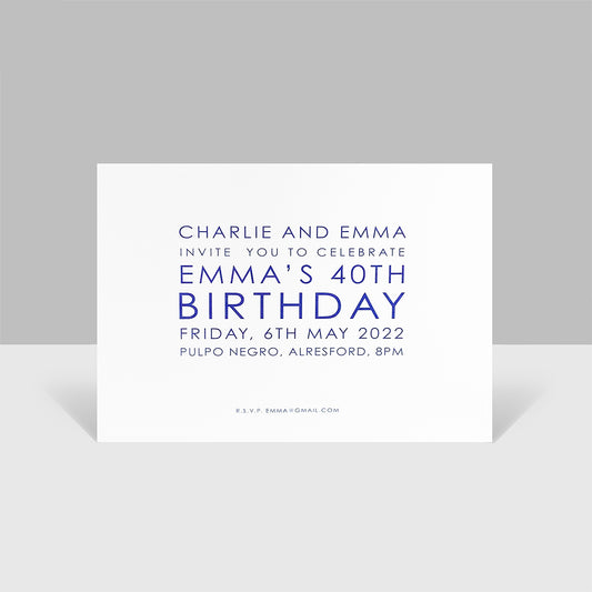 Birthday Invitations with Matching Envelopes