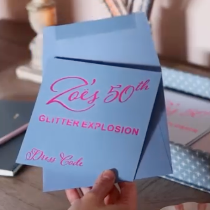 Coloured Invitation with Envelopes