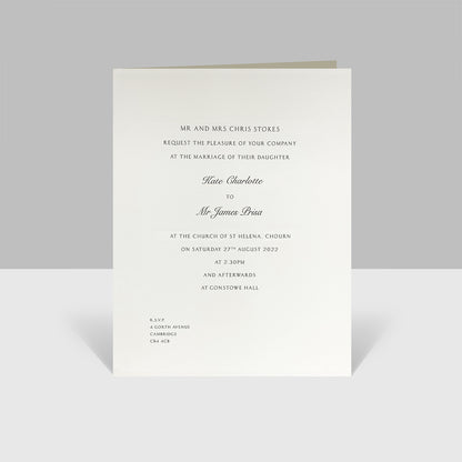 Pocket Invitation with Matching Envelopes
