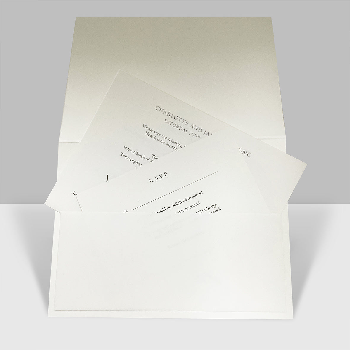 Pocket Invitation with Matching Envelopes
