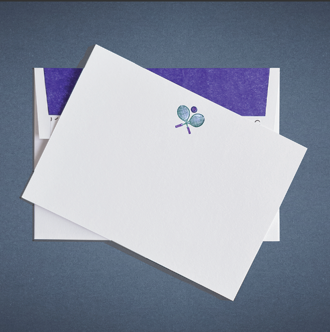 Tennis Cards and Envelopes