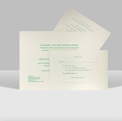 Invitation Set with Matching Envelopes