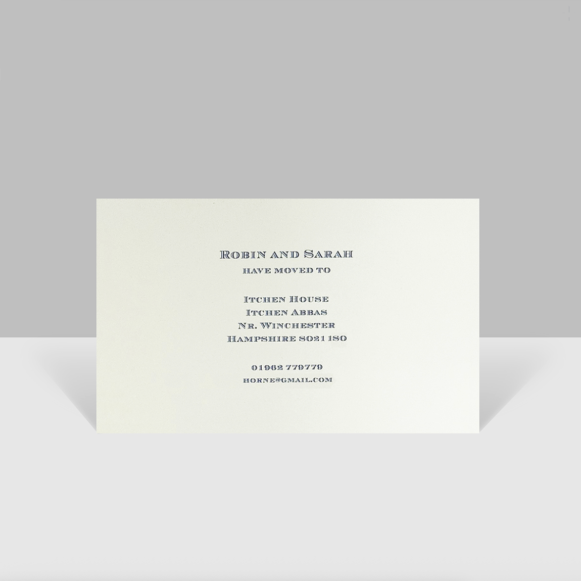 Change of Address Cards with Matching Envelopes