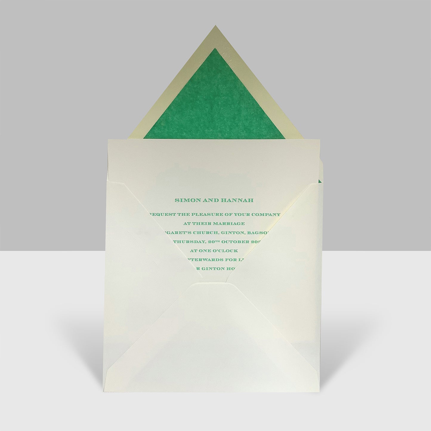 Square Invitation with Matching Envelopes