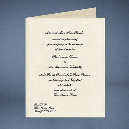 Traditional Invitations with Matching Envelopes