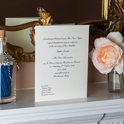 Traditional Invitations with Matching Envelopes