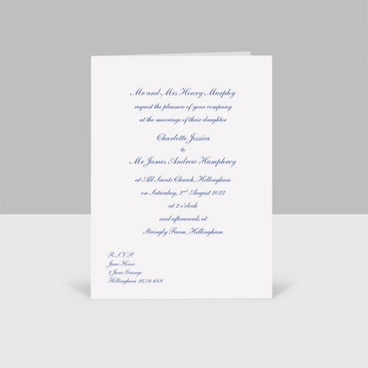 Traditional Invitations with Matching Envelopes