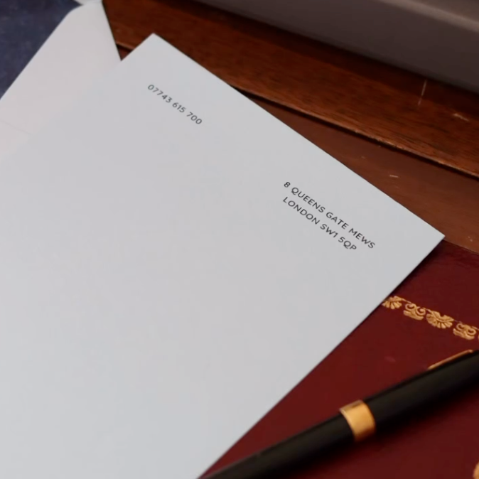 Blue Writing Paper with Envelopes